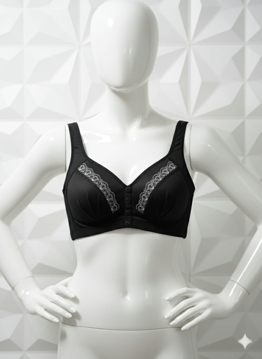 Silk Lace Front Bra