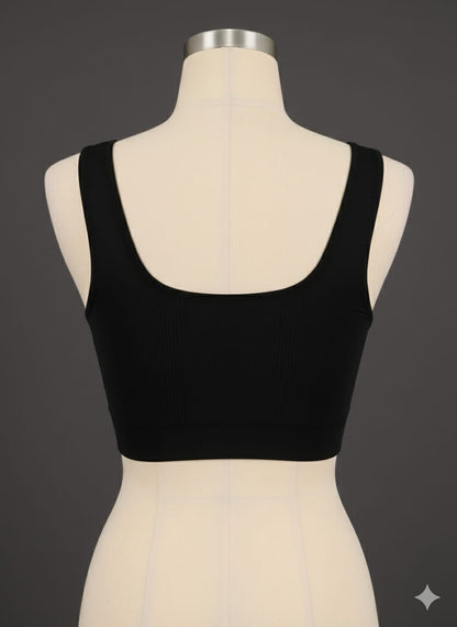 Sports Bra in blouse shape Non Padded 2 in 1 colour