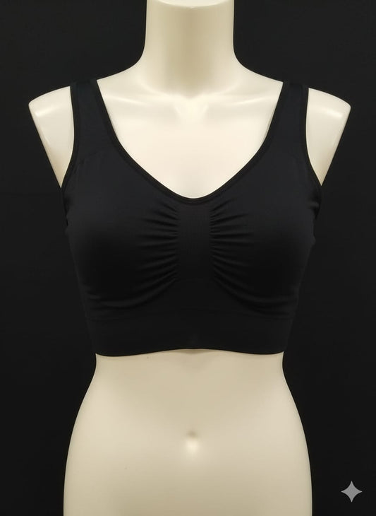 Sports Bra in blouse shape Non Padded 2 in 1 colour